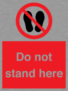 Do not stand here